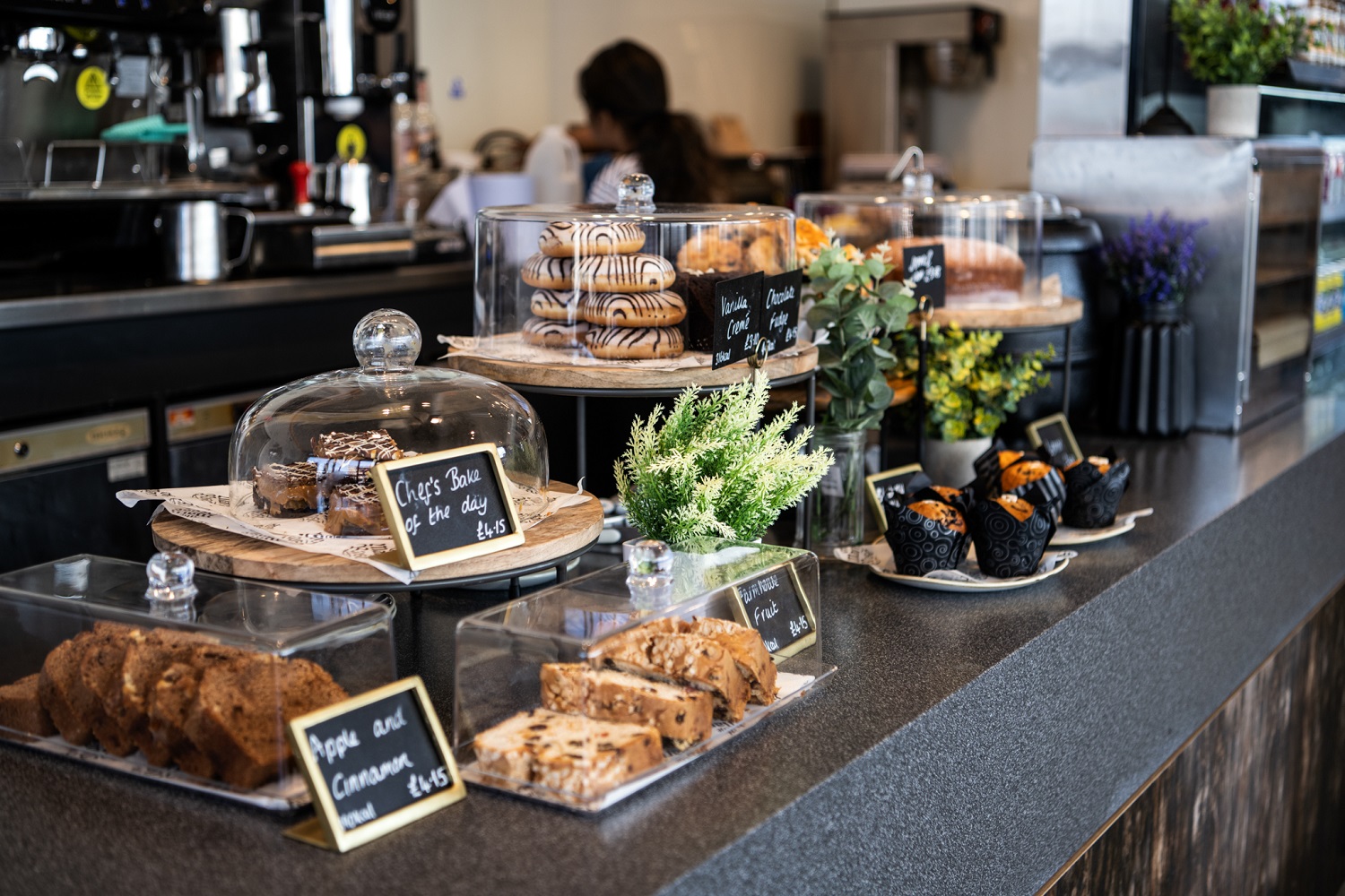 Sweet treats for sale at a Portsmouth Historic Dockyard cafe