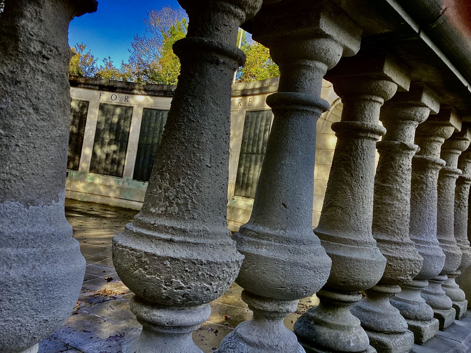 photo of a row of pillars