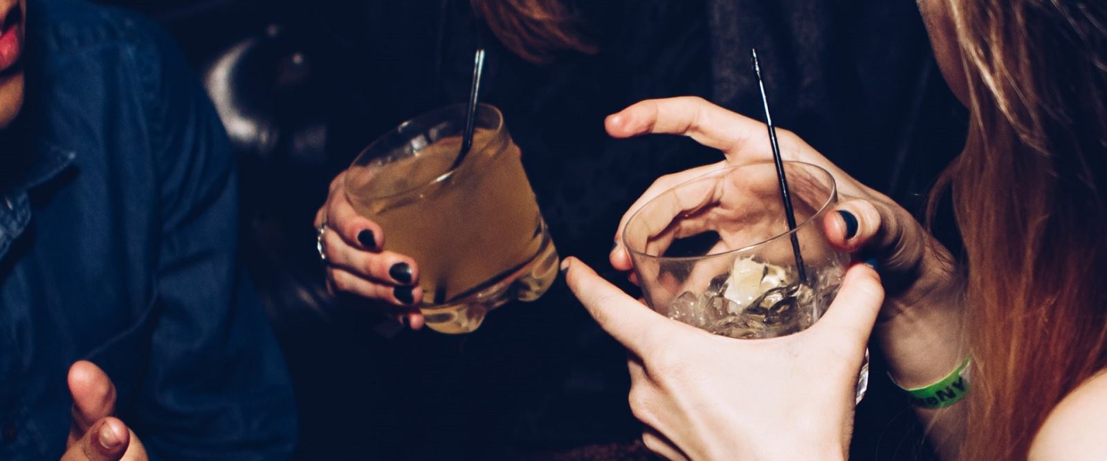 People enjoying cocktails