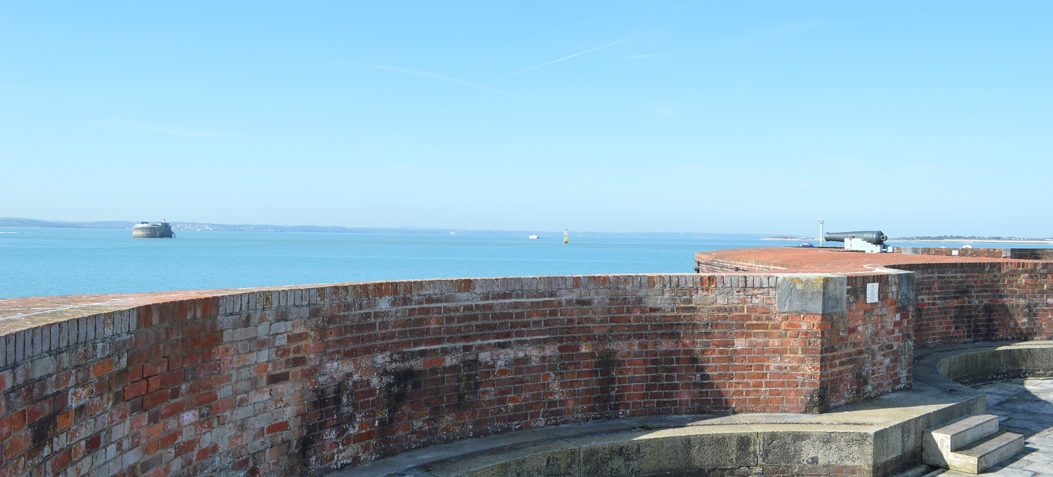 View out from the ramparts of Southsea Castle